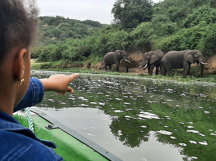 Private Kazinga Boot Safari im Queen Elizabeth Nationalpark